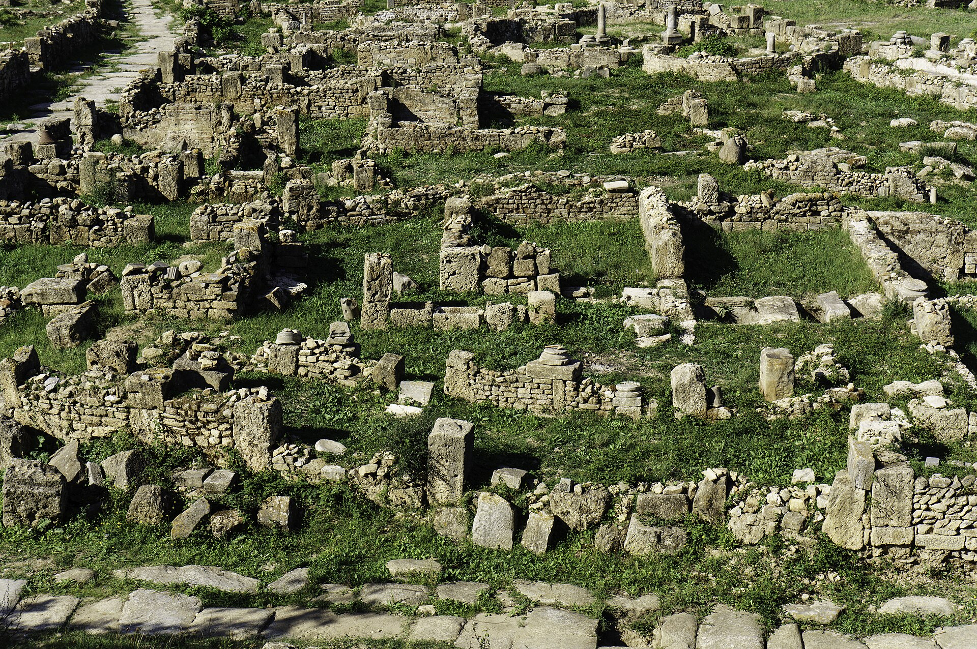 Ruinas romanas de Hippo Regius, cerca de Annaba (Argelia). La fotografía muestra restos del yacimiento; no se ha determinado qué parte corresponde a la ciudad que conoció Agustín.